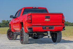 Chevrolet Silverado 1500 Adjustable Step - Side - Rough Country - SRL2 Adj Aluminum - Black - '07-'18